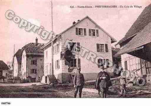 Ville de PFETTERHOUSE, carte postale ancienne