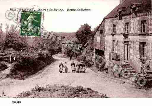Ville de PLEUGRIFFET, carte postale ancienne