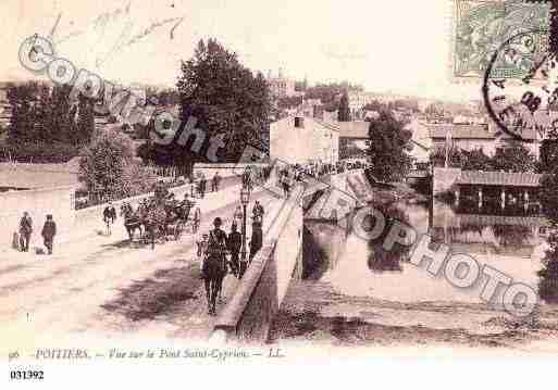 Ville de POITIERS, carte postale ancienne