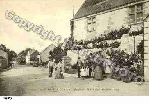 Ville de PONTDERUAN, carte postale ancienne