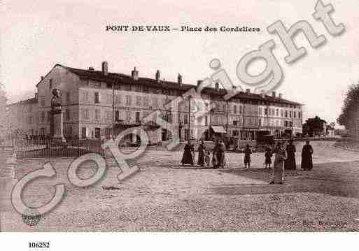 Ville de PONTDEVAUX, carte postale ancienne