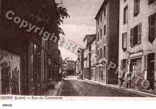 Ville de REGNY, carte postale ancienne