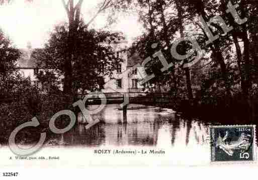 Ville de ROIZY, carte postale ancienne