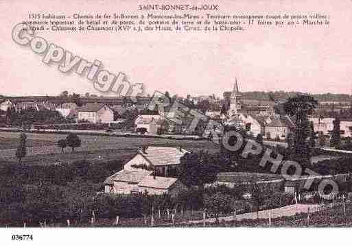 Ville de SAINTBONNETDEJOUX, carte postale ancienne