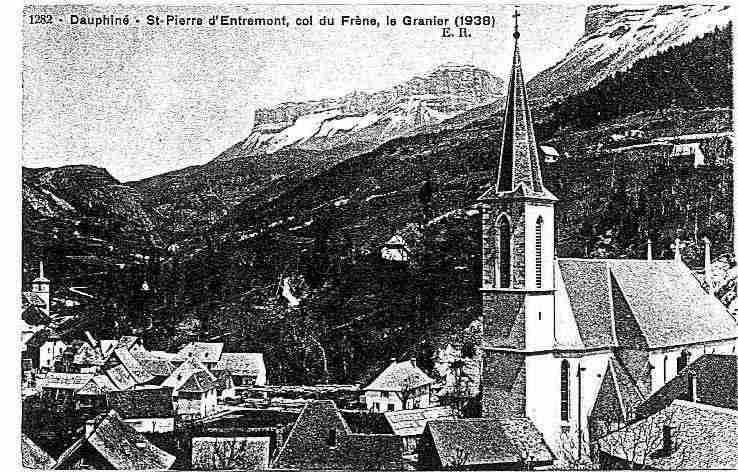 Ville de SAINTPIERRED'ENTREMONT, carte postale ancienne