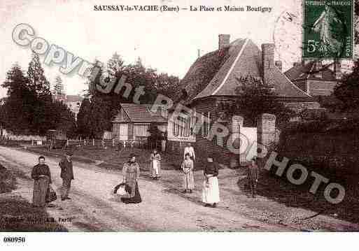 Ville de SAUSSAYLACAMPAGNE, carte postale ancienne