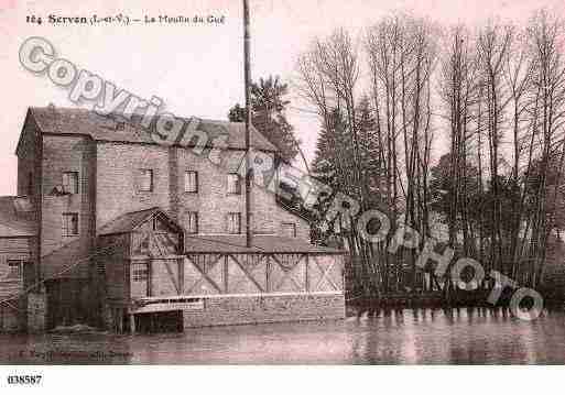 Ville de SERVONSURVILAINE, carte postale ancienne