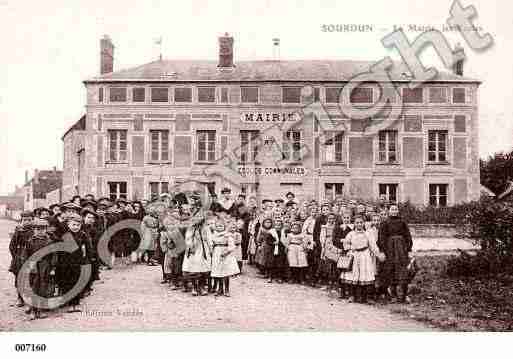 Ville de SOURDUN, carte postale ancienne