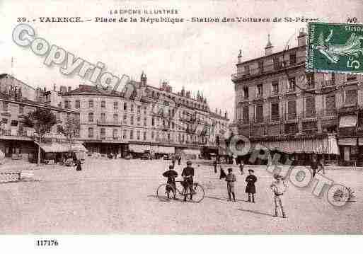 Ville de VALENCE, carte postale ancienne