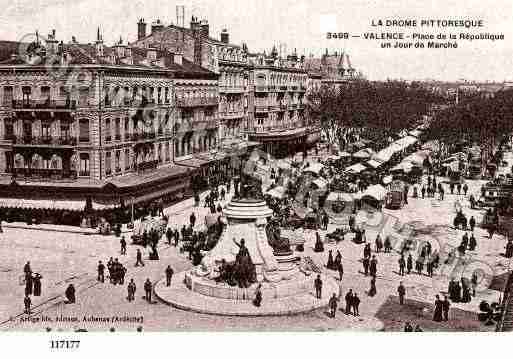 Ville de VALENCE, carte postale ancienne