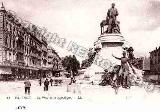 Ville de VALENCE, carte postale ancienne