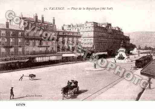 Ville de VALENCE, carte postale ancienne