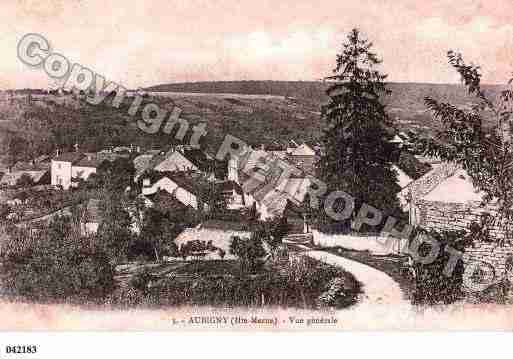 Ville de VAUXSOUSAUBIGNY, carte postale ancienne