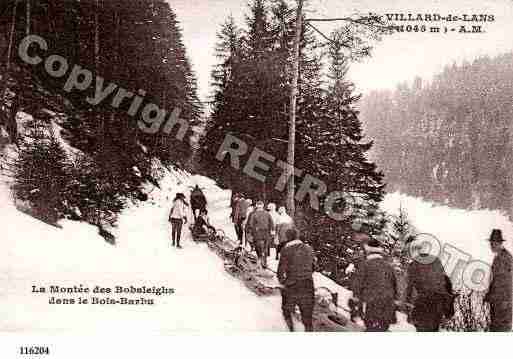 Ville de VILLARDDELANS, carte postale ancienne