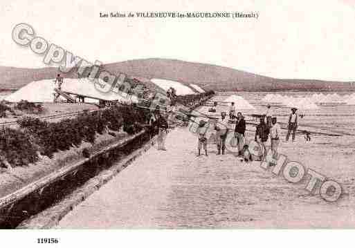 Ville de VILLENEUVELESMAGUELONNE, carte postale ancienne