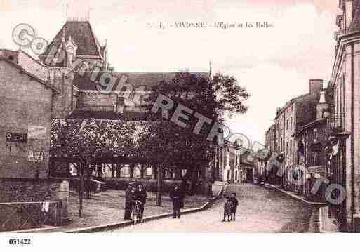 Ville de VIVONNE, carte postale ancienne