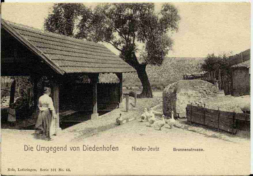 Ville de YUTZ, carte postale ancienne