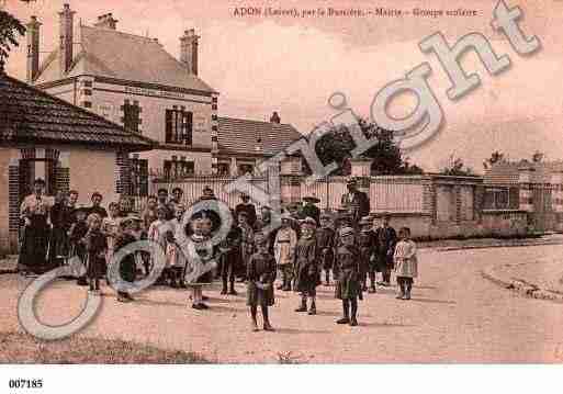 Ville de ADON, carte postale ancienne