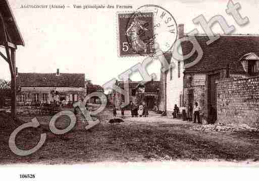 Ville de AGUILCOURT, carte postale ancienne