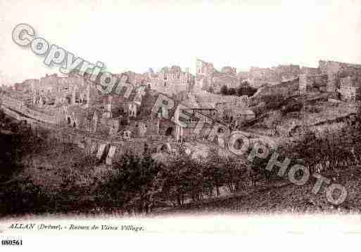 Ville de ALLAN, carte postale ancienne