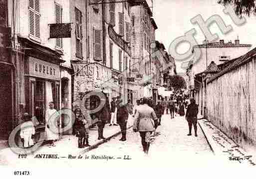 Ville de ANTIBESJUANLESPINS, carte postale ancienne