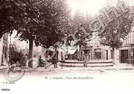 Ville de AVIGNON, carte postale ancienne