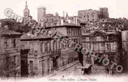 Ville de AVIGNON, carte postale ancienne