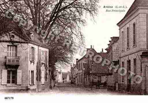 Ville de AVOINE, carte postale ancienne