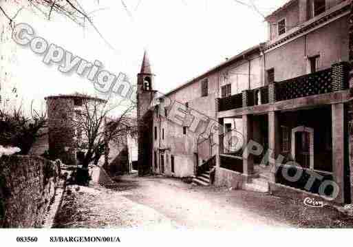 Ville de BARGEMON, carte postale ancienne