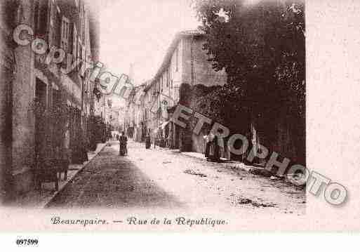 Ville de BEAUREPAIRE, carte postale ancienne