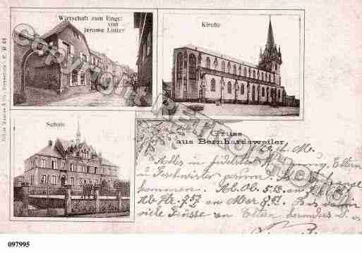 Ville de BERNARDSWILLER, carte postale ancienne