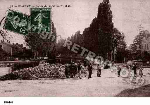 Ville de BLANZY, carte postale ancienne