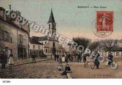 Ville de BOBIGNY, carte postale ancienne