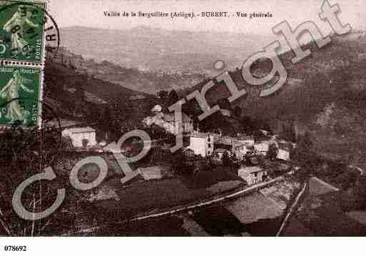 Ville de BURRET, carte postale ancienne