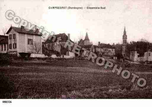 Ville de CAMPSEGRET, carte postale ancienne