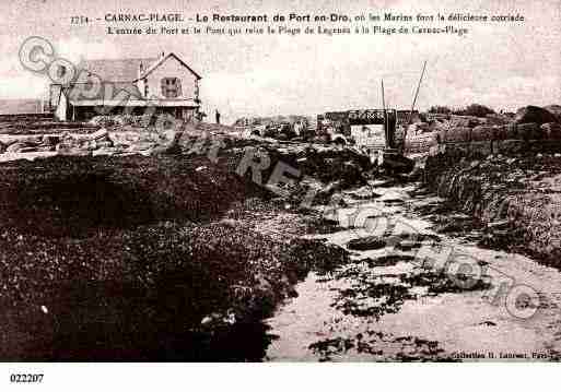 Ville de CARNAC, carte postale ancienne