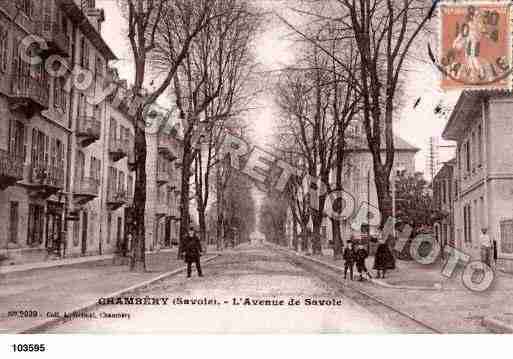 Ville de CHAMBERY, carte postale ancienne