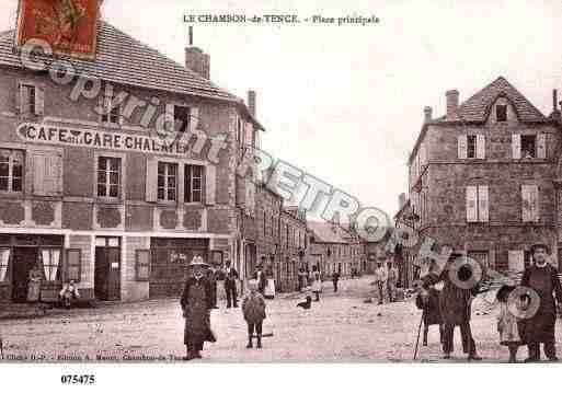 Ville de CHAMBONSURLIGNON(LE), carte postale ancienne