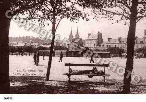 Ville de CHERBOURG, carte postale ancienne