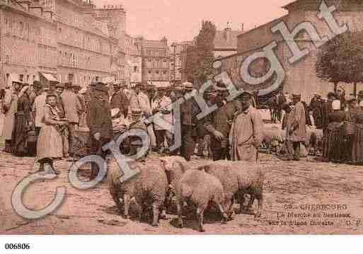 Ville de CHERBOURG, carte postale ancienne