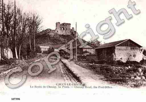 Ville de COUCYLECHATEAUAUFFRIQUE, carte postale ancienne