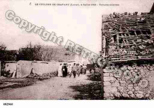 Ville de CRAVANT, carte postale ancienne