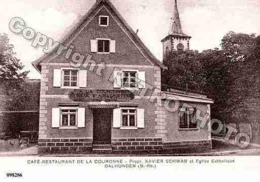 Ville de DALHUNDEN, carte postale ancienne