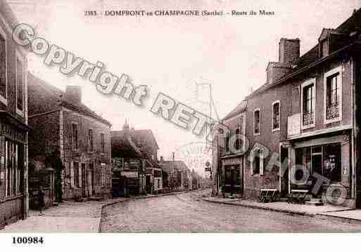 Ville de DOMFRONTENCHAMPAGNE, carte postale ancienne