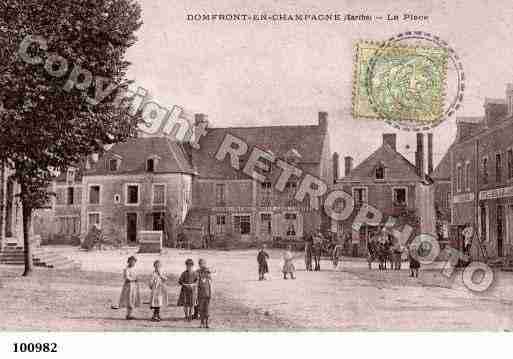 Ville de DOMFRONTENCHAMPAGNE, carte postale ancienne