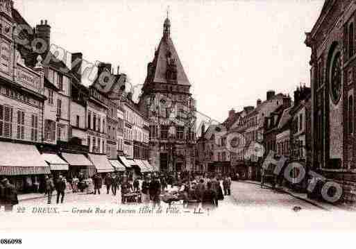 Ville de DREUX, carte postale ancienne