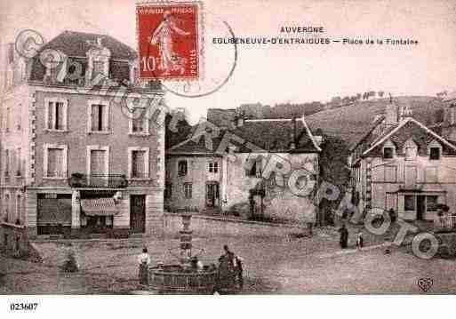 Ville de EGLISENEUVED'ENTRAIGUES, carte postale ancienne