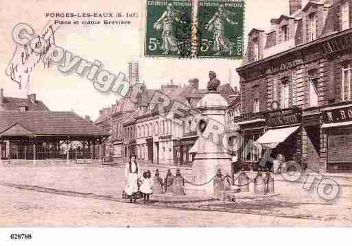 Ville de FORGESLESEAUX, carte postale ancienne