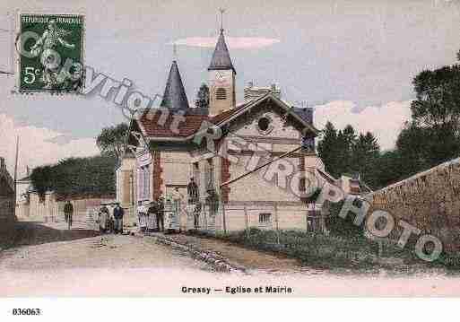 Ville de GRESSY, carte postale ancienne