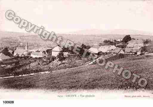 Ville de GRUFFY, carte postale ancienne